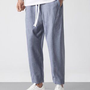 Men's Versatile Ankle-Length Linen Pants（Brand New）